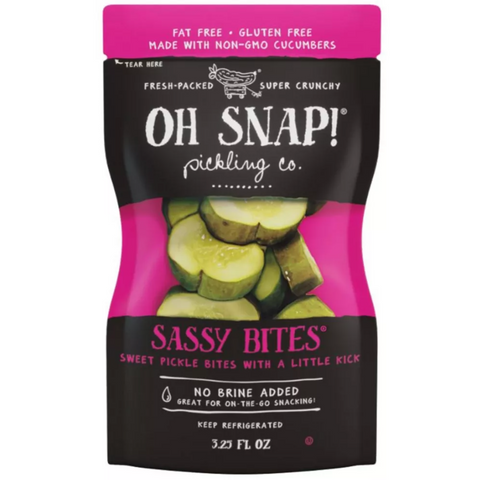 OH SNAP! Sassy Bites Fresh Dill Pickle Snacking Cuts, 3.25 fl oz