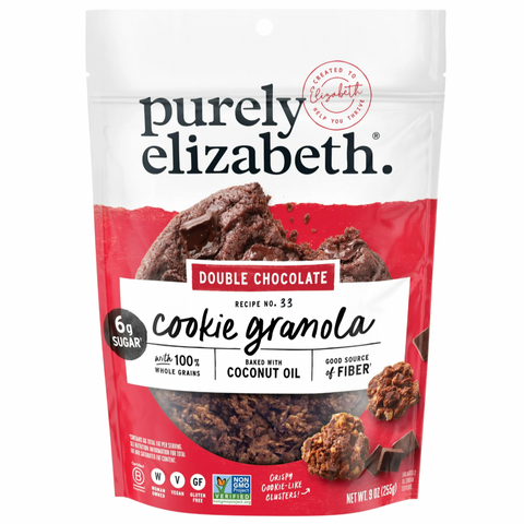 Purely Elizabeth Double Chocolate Chip Cookie Granola, 9 oz