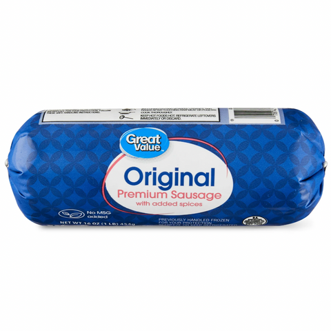 Great Value Original Premium Sausage Roll, 16 oz