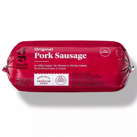 Good & Gather™ All-Natural Pork Sausage Roll, 1 lb