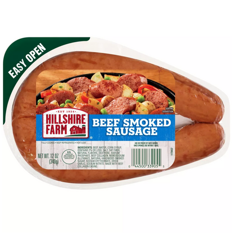 Hillshire Farm Beef Smoked Sausage Rope, 12oz