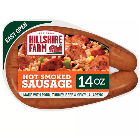 Hillshire Farm Hot Smoked Sausage, 14oz