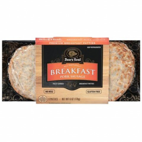 Boar's Head Breakfast Pork Sausage, 4 Count