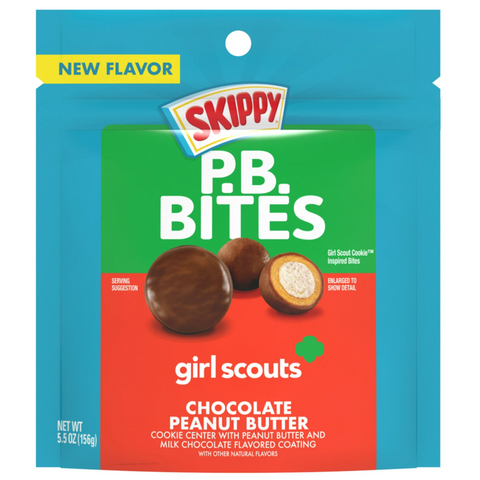 Skippy PB Bites Girl Scout Chocolate Peanut Butter, 5.5 oz