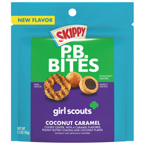 Skippy PB Bites Girl Scout Coconut Caramel Snack, 5.5 oz