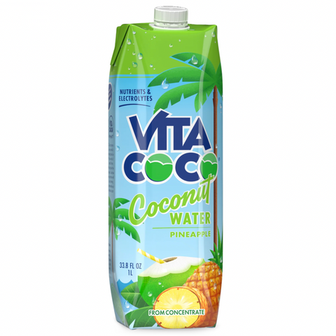 Vita Coco Coconut Water, With Pineapple, 1 L