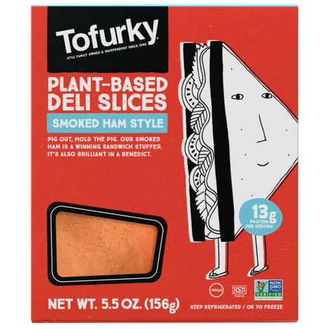 Tofurky Smoked Ham Style Plant-Based Deli Slices, 5.5oz, 15 Count