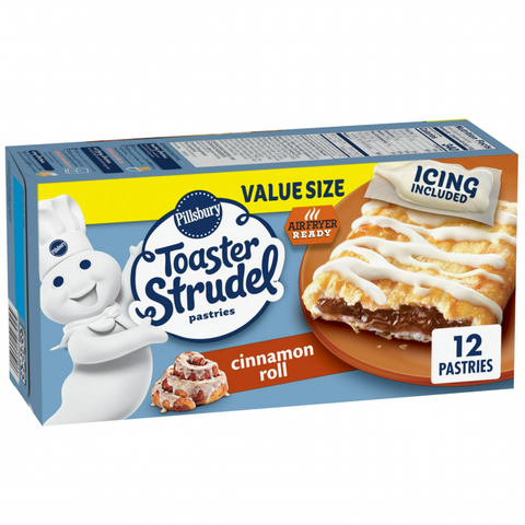 Pillsbury Toaster Strudel Pastries, Cinnamon Roll, 12 Ct