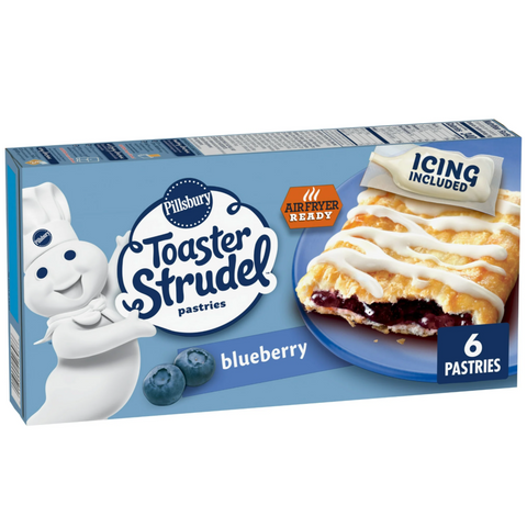 Pillsbury Toaster Strudel Pastries, Blueberry, 11.5 oz, 6 Ct