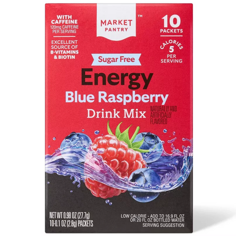 Market Pantry™ Blue Raspberry Sugar-Free Drink Mix, 10 Count