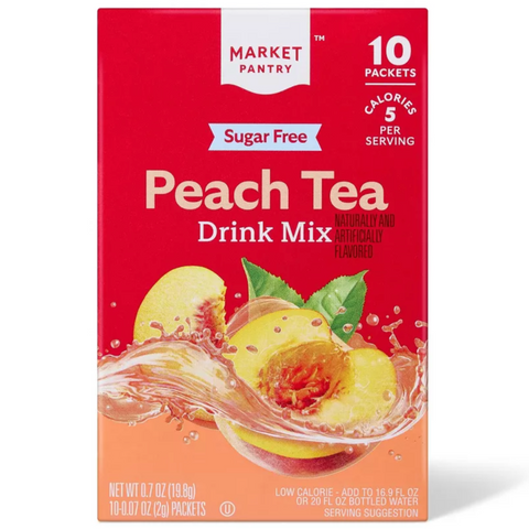 Market Pantry™ Peach Tea Sugar-Free Drink Mix, 10 Count