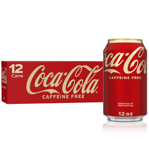 Coca Cola Coke Caffeine Free Soda Soft Drink, 12 fl oz, 12 Count