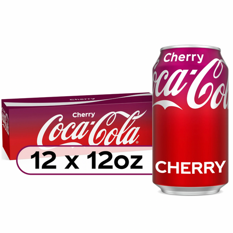 Coca-Cola Cherry 12 fl oz Coke Soda, 12 Pack