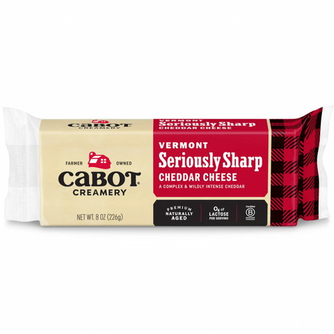 Cabot Creamery Bar Seriously Sharp Cheddar Cheese, 8 oz