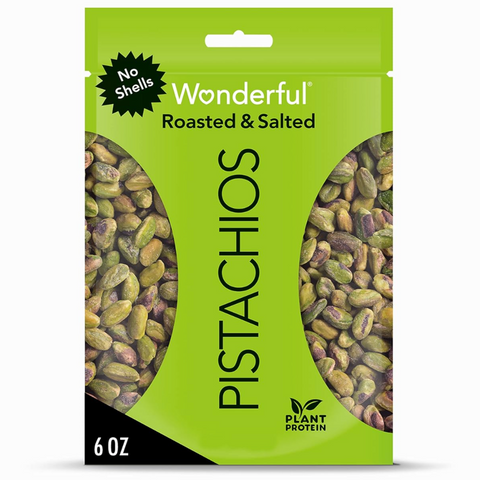 Wonderful Pistachios No Shell Roasted & Salted, 6 oz