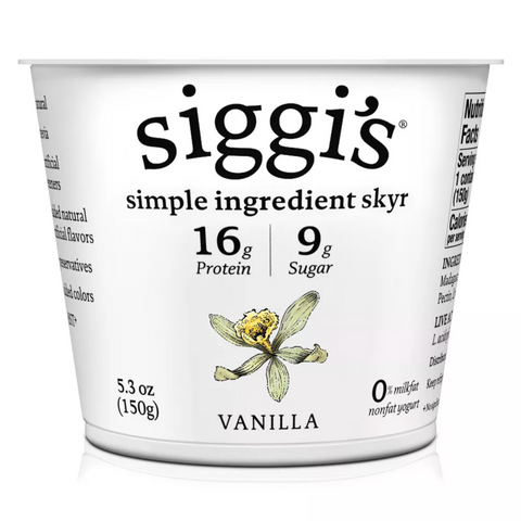 Siggi's Nonfat Vanilla Icelandic-Style Skyr Yogurt, 5.3oz