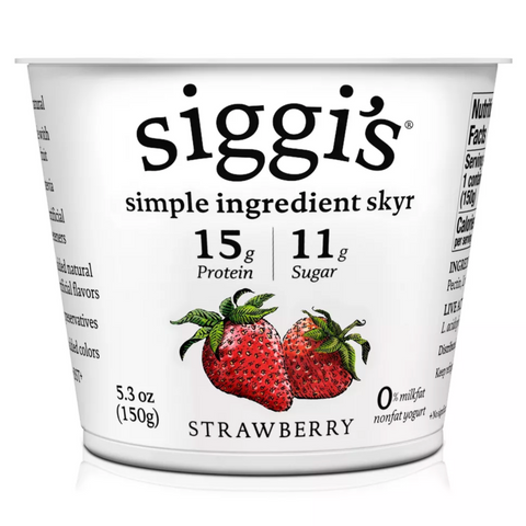 Siggi's Nonfat Strawberry Icelandic-Style Skyr Yogurt, 5.3oz