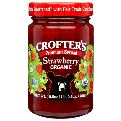 Crofter's Organic Strawberry Premium Fruit Spread, 16.5 oz