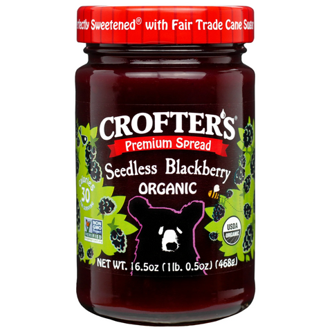 Crofter’s Organic Seedless Blackberry Premium Fruit Spread, 16.5 oz