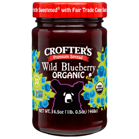 Crofter’s Organic Wild Blueberry Premium Fruit Spread, 16.5 oz