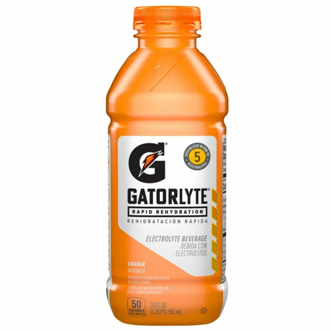 Gatorade Gatorlyte Orange Sports Drink with Electrolytes Beverage, 20 fl oz, 4 Count