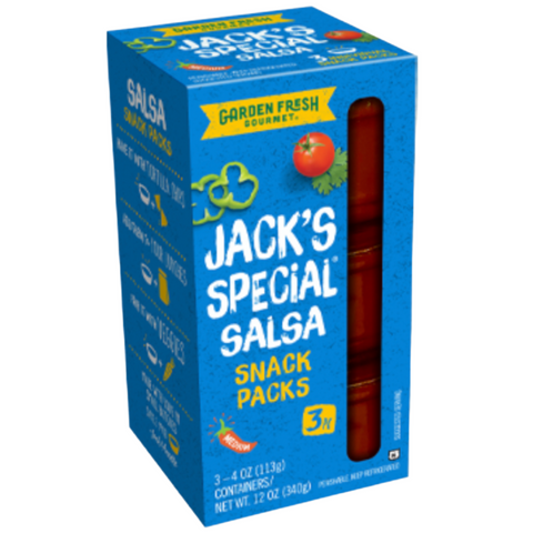 Jack’s Medium Salsa Snack Packs, 4 oz, 3 Count