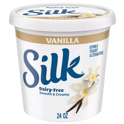 Silk Vanilla Soy Milk Yogurt Alternative Tub, 24 oz