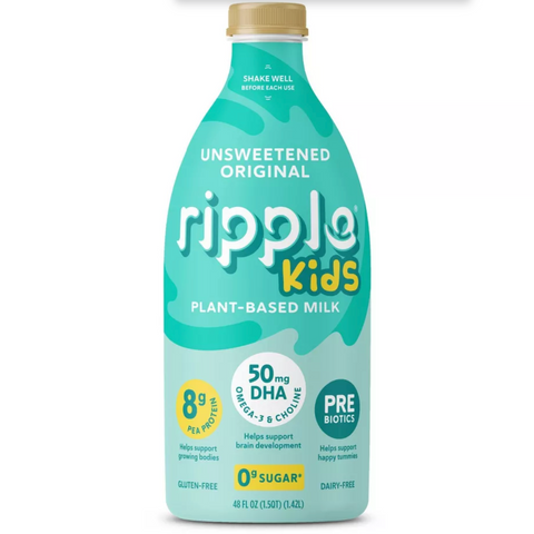 Ripple Kids Unsweetened Original Milk Alternative, 48 oz