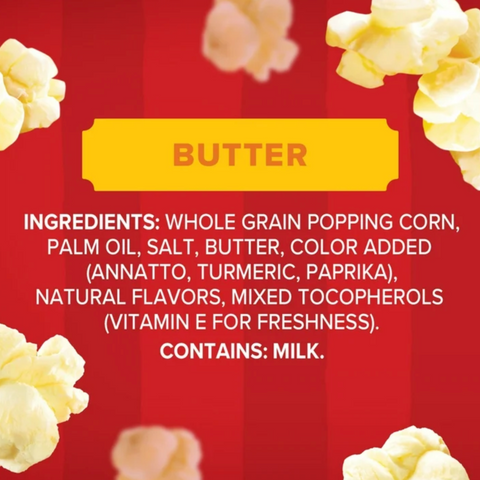 Orville Redenbacher’s Classic Butter Popcorn, Microwave Popcorn, 6 Count