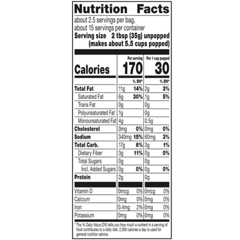 Orville Redenbacher’s Movie Theater Butter Popcorn, Microwave Popcorn, 6 Count
