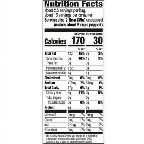 Orville Redenbacher's Reduced Sodium Movie Theater Butter Flavored Microwave Popcorn, 19.74 oz. 6 Ct