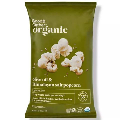 Good & Gather Organic Olive Oil & Himalayan Salt Popcorn, 5oz