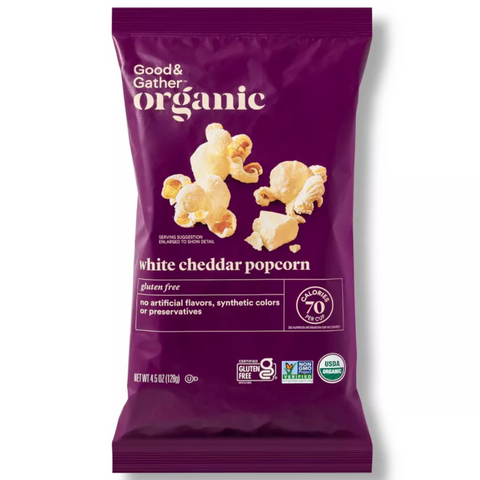 Good & Gather Organic White Cheddar Popcorn, 4.5oz