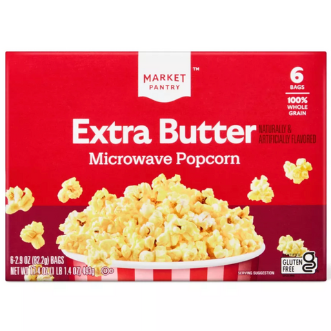 Market Pantry™ Extra Butter Microwave Popcorn, 6 Count