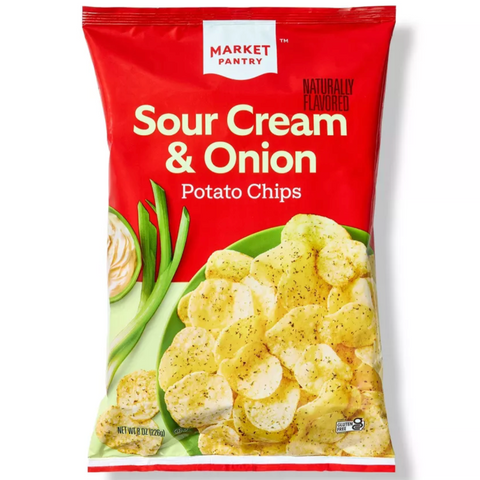 Market Pantry™ Sour Cream & Onion Flavored Potato Chips, 8oz