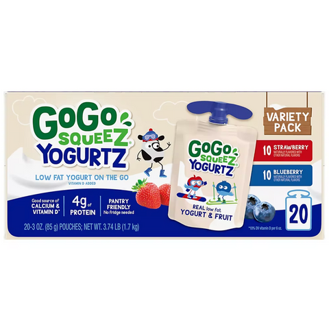 GoGo SqueeZ Yogurtz, 20 Count