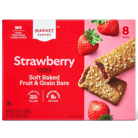 Market Pantry™ Strawberry Cereal Bars, 8 Count