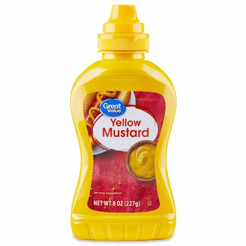 Great Value Yellow Mustard, 8 oz