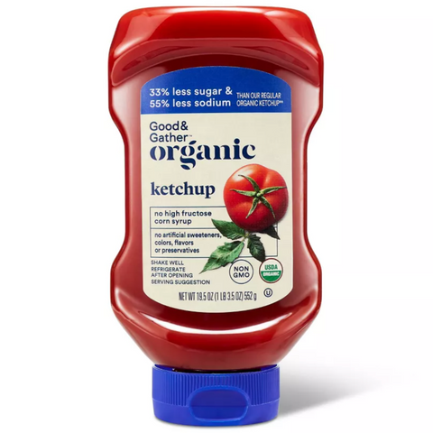 Good & Gather™ Organic Ketchup Reduced Sugar and Sodium, 19.5oz