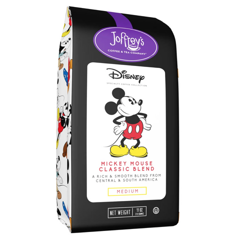 Joffrey's Mickey Mouse Whole Bean Coffee, Medium Roast, Classic Blend, 11 oz