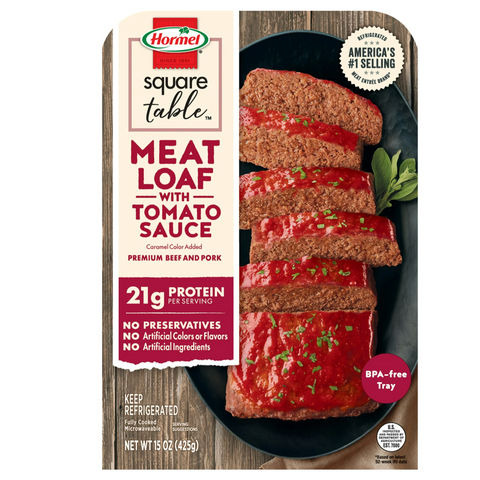 Hormel Square Table Meatloaf With Tomato Sauce Refrigerated Entrée, 15 oz