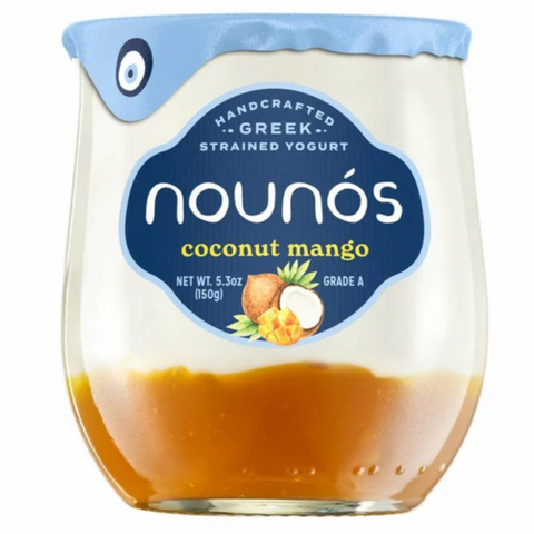 Nounos Greek Yogurt, Coconut Mango, 5.3 oz