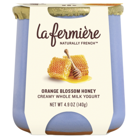 La Fermière Orange Blossom Honey Creamy Whole Milk Yogurt, 4.9 oz