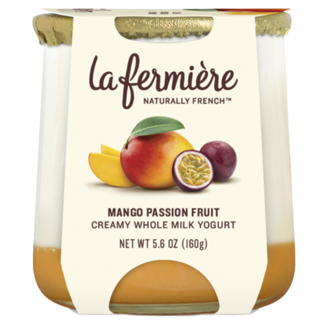 La Fermière Mango Passion Fruit Creamy Whole Milk Yogurt, 5.6 oz