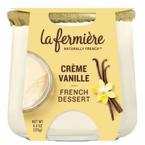 La Fermière Creme Vanille Creamy Whole Milk Yogurt, 4.4 oz