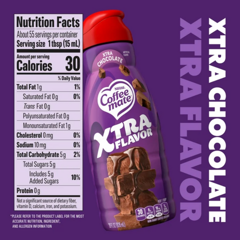 Coffee Mate Xtra Chocolate Flavored Coffee Creamer, 28 fl oz