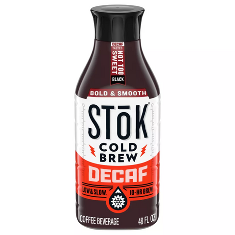 SToK Decaf Not Too Sweet Cold Brew Coffee, 48 fl oz