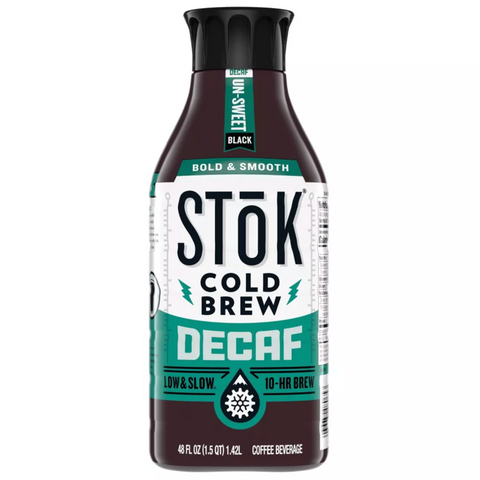 SToK Decaf Unsweetened Cold Brew Coffee, 48 fl oz