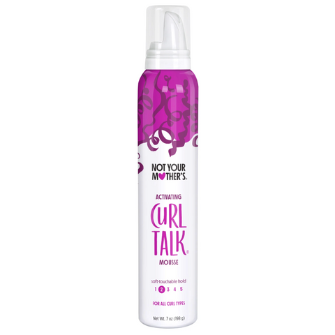 Not Your Mother's Curl Talk Curl Activating Hair Mousse for Lightweight Hold, 7 oz