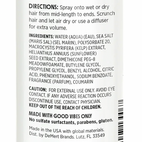 Not Your Mother's Beach Babe Texturizing Sea Salt Spray with UV Protection, 8 fl oz